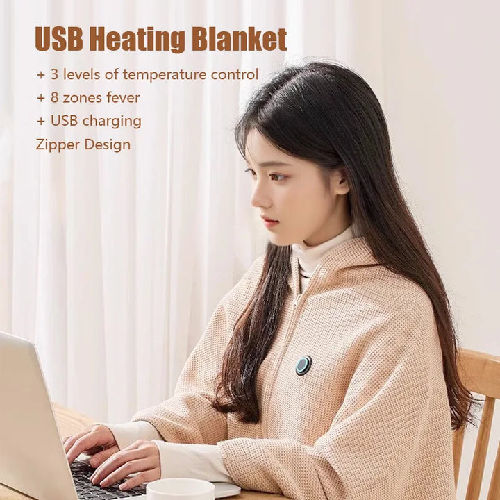 Stornfield | USB Rechargeable Heated Blanket for Winter Travel