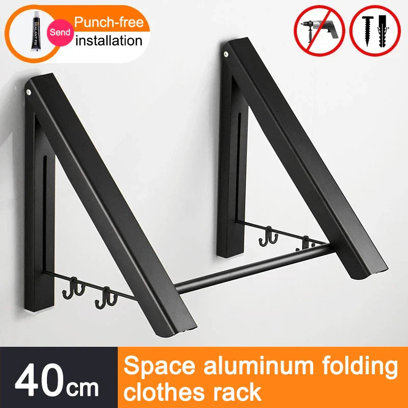Space Saver FoldaStonrfielde Wall Clothes Aluminum Rack | Stonrfield