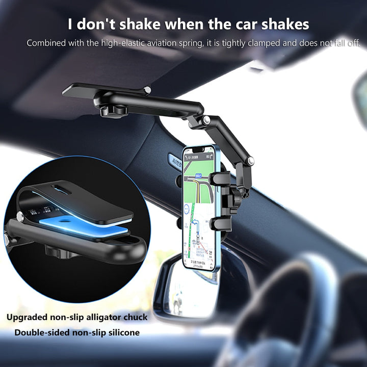Stornfield | Sun Visor Car Rotating Phone Holder Clip