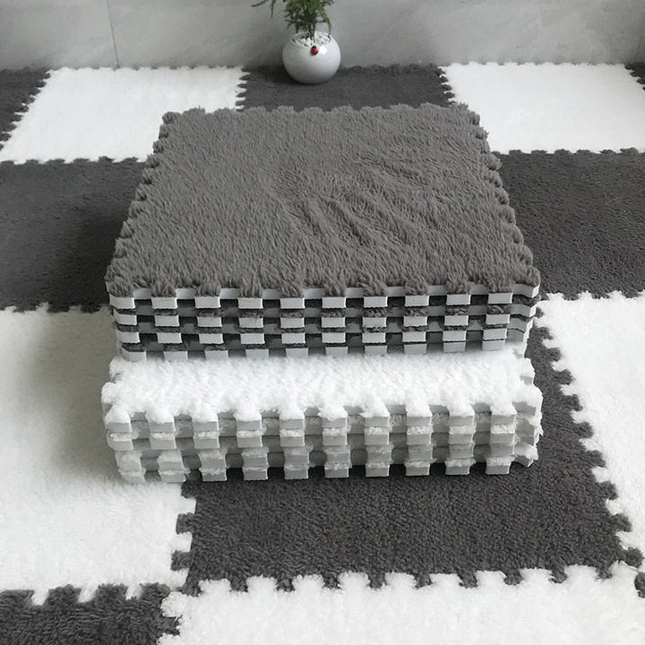 DIY Winter Plush Puzzle Mat | Stonrfield