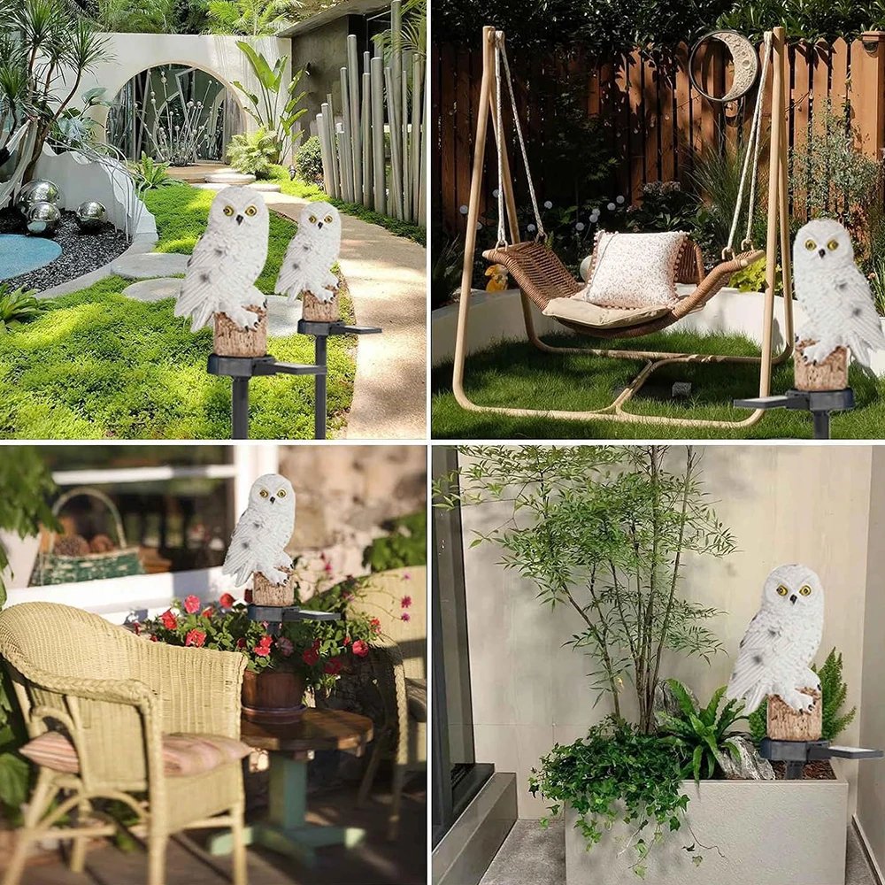 Eco-Friendly Solar Owl Garden Lights (2-Pack) | Stornfield