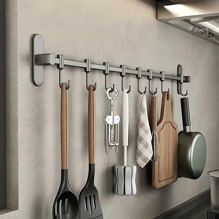 CookEase Kitchen Wall Shelf – Multifunctional Organizer for Lids, Spatulas & Kitchen Utensils Stornfield