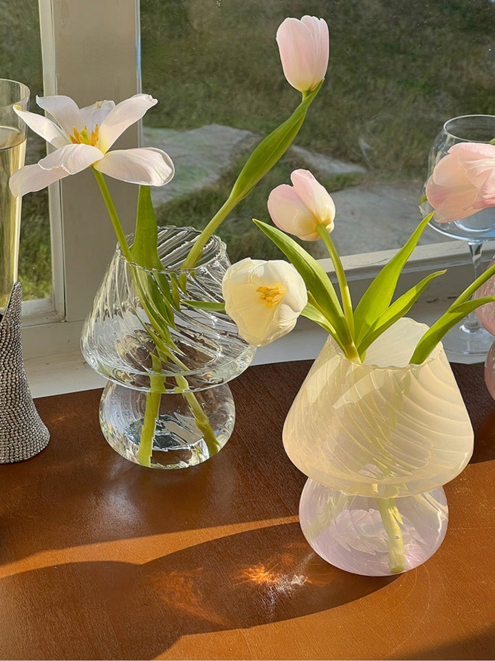Nordic Ribbed Glass Vase | Stornfield