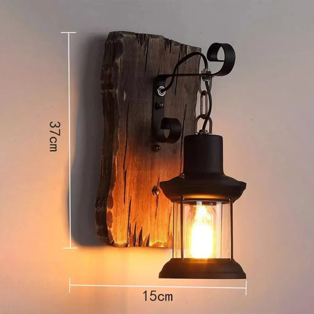 Stornfield | Retro Lantern Industrial Wall Lamp