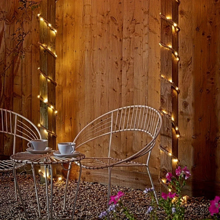 Stornfield | SolarRope | Solar-Powered Hemp Rope Light | Durable Decorative Lighting for Gardens and Patios