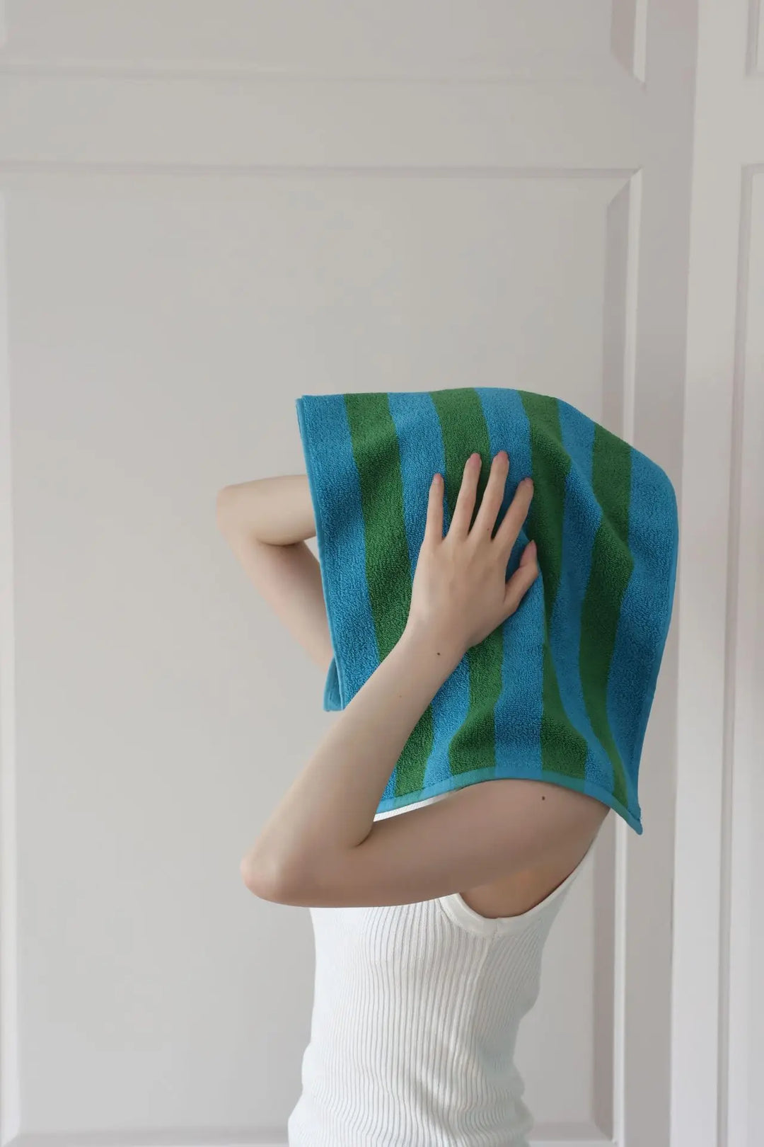 RetroStripe Luxe Cotton Towel – Striped Cotton Towel in Hotel Quality | Stornfield