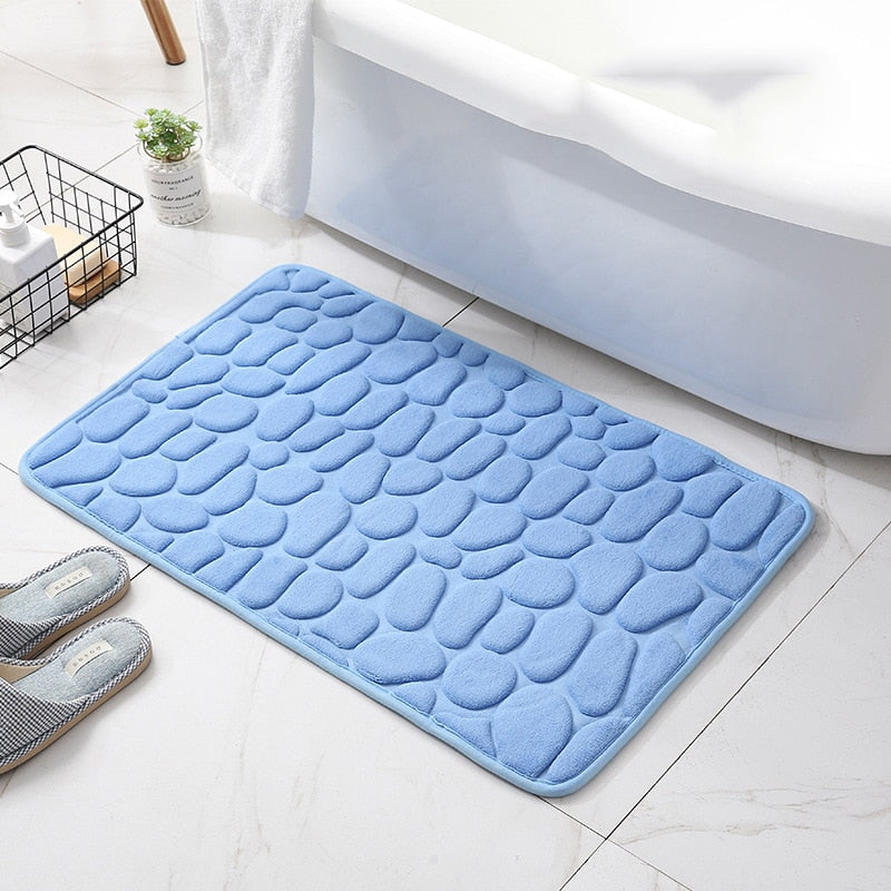 Embossed Non-slip Bathmat with Memory Foam Comfort | Stornfield