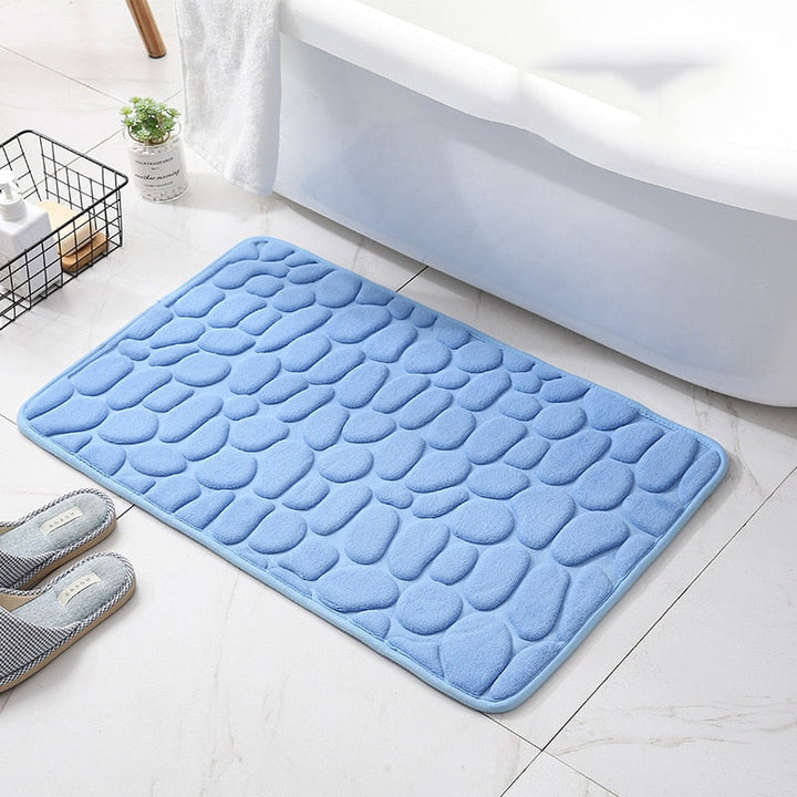 Embossed Non-slip Bathmat with Memory Foam Comfort | Stornfield