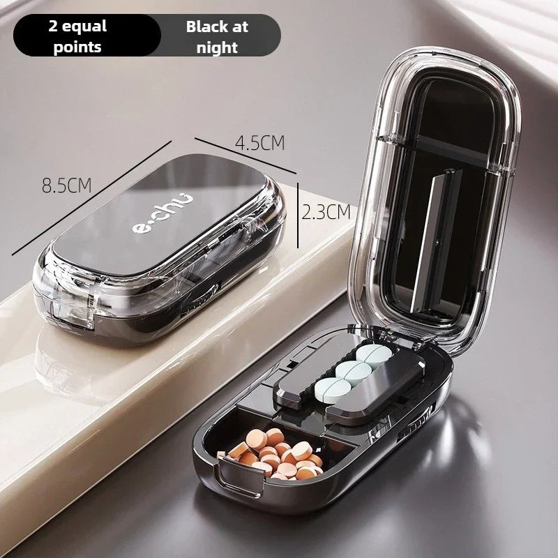 Pocket Size Dustproof Pill Cutter Organizer | Stornfield