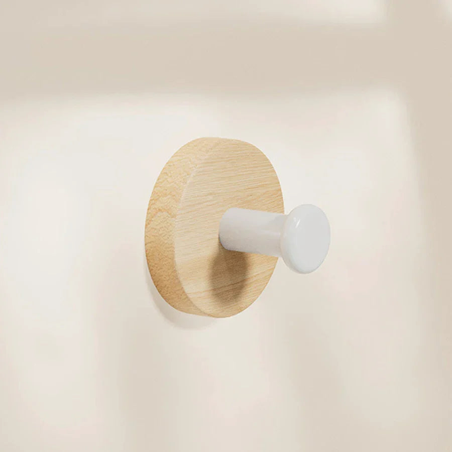 Walnut Wood Clothes Hanger – Black or White | Decorative & Practical Stornfield