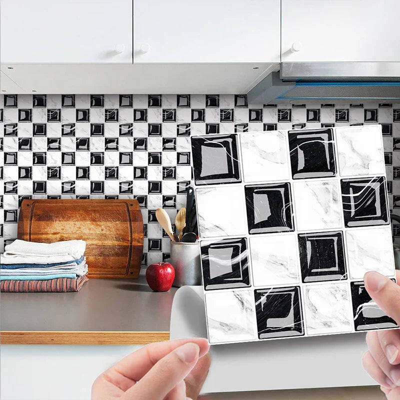 DecoMosaic 3D Mosaic Wall Tile Stickers Stornfield