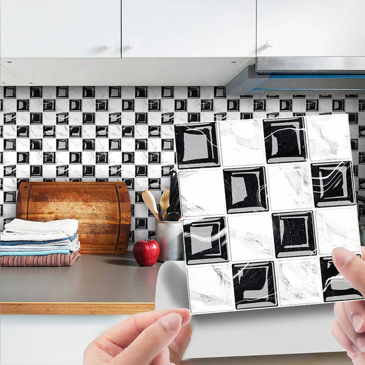 DecoMosaic 3D Mosaic Wall Tile Stickers Stornfield