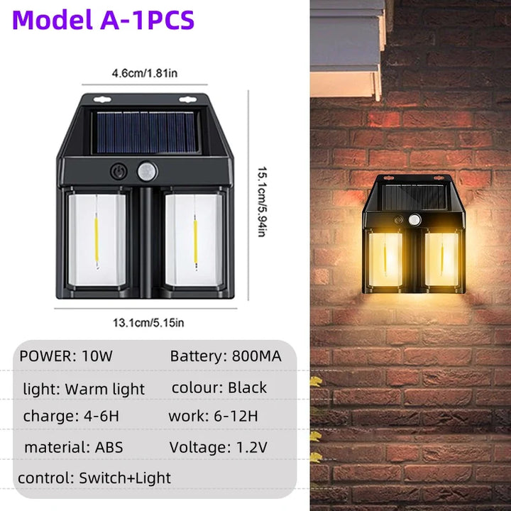 Night Guard LED Solar Wall Waterproof Lamp | Stornfield