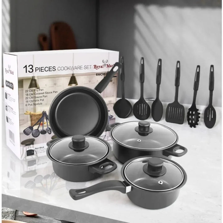 Stornfield | CulinaryEssentials | 13-Piece Cookware Set