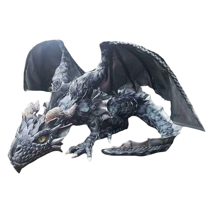 Stornfield | Crouching Dragon Guardian Statue: Gothic Outdoor Decoration