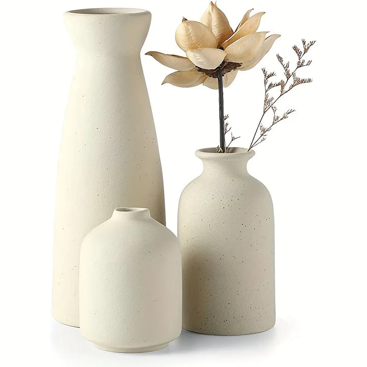 Aardstijl Ceramic Vase Set of 3 for Modern Boho Interiors | Stornfield