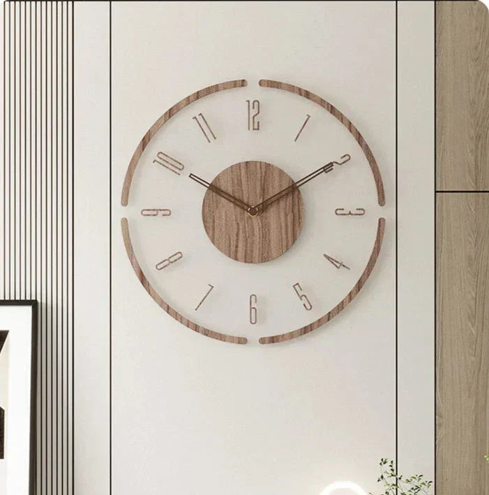 Transparent Wooden Wall Clock | Stornfield