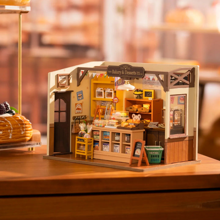 Miniature Cafe Wooden AssemStornfieldy DIY Bakery Kit | Stornfield