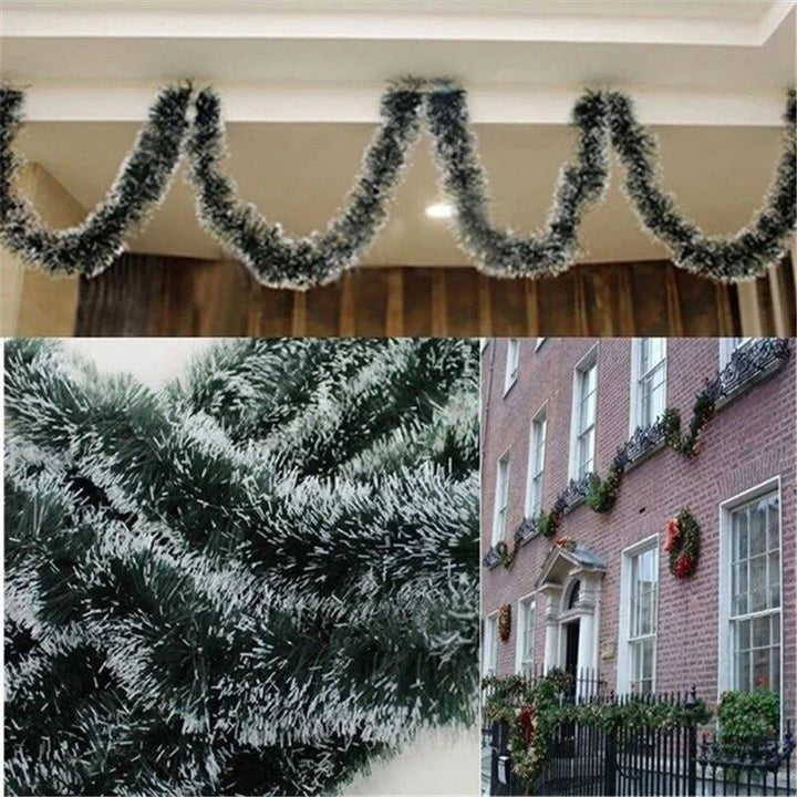 Christmas garland – Snow-flocked decor for indoor and outdoor decoration | Stornfield