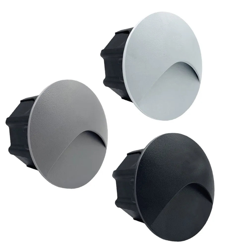 Stornfield | Modern waterproof IP65 LED recessed wall lamp for outdoor lighting - 3W embedded step & staircase balcony portal light