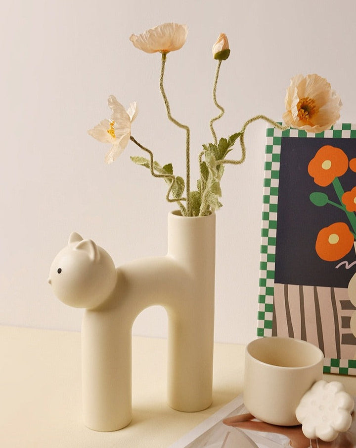 Ceramic Cat Vase | Stornfield