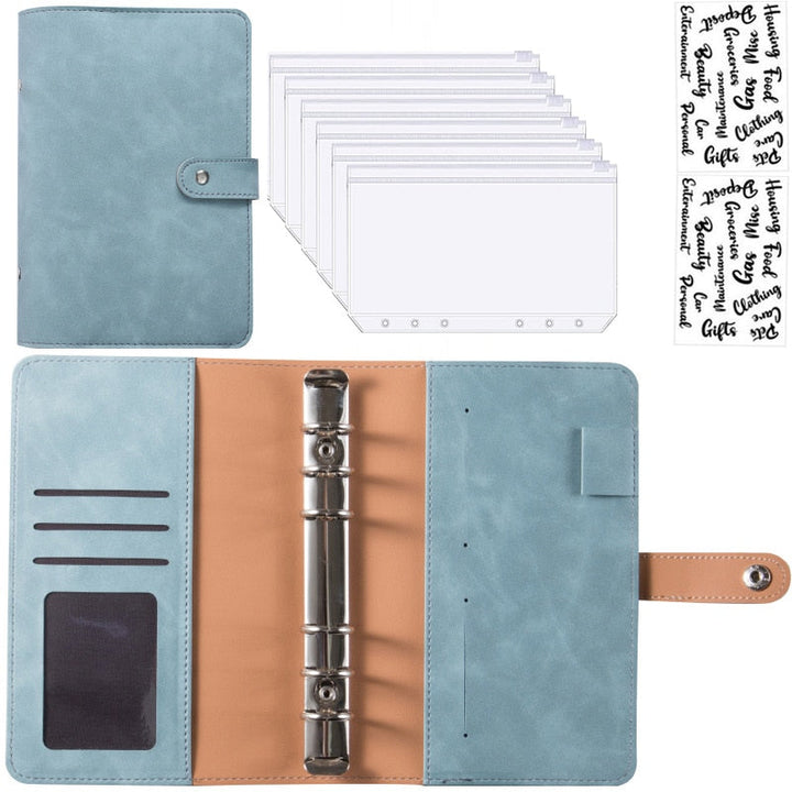 Stornfield | Financial Planner Leather Multi Pocket Bill Organizer Notebook