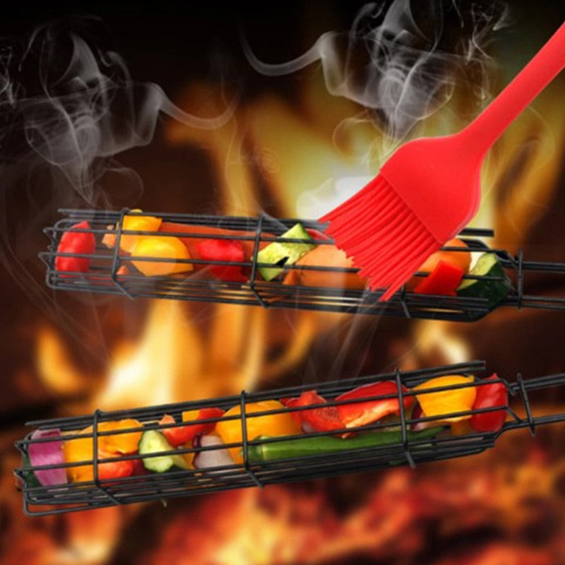 Portable Non-Stick Grill Basket for Camping Trips and Picnics | Stornfield