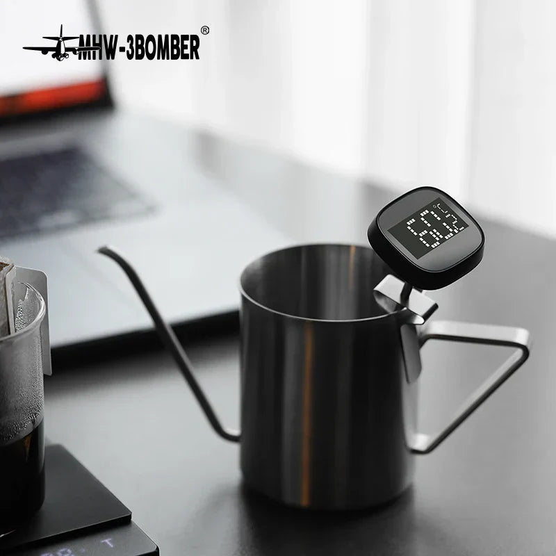 Stornfield | MHW-3BOMBER Digital Instant Read Coffee Thermometer for Latte Art Pen, Milk Frothing Pitcher, Stylish Barista Kitchen Accessories for Home