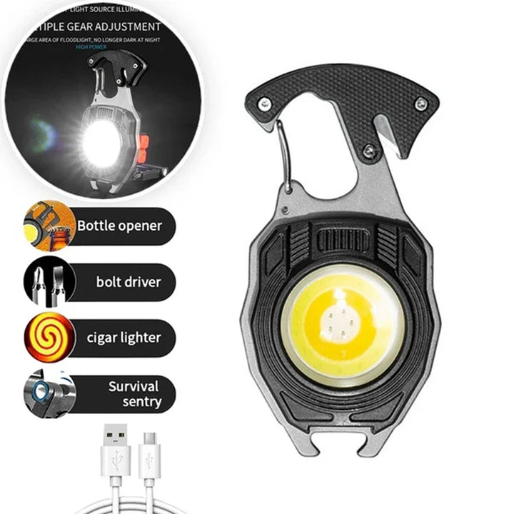 Ultimate COB Multifunction Rechargeable Built-in Ligther Work Light | Stornfield
