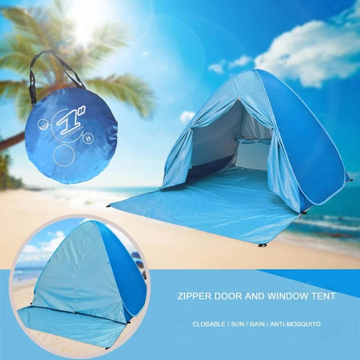 Automatic Pop-Up Ultralight Full Shade Beach Tent | Stornfield