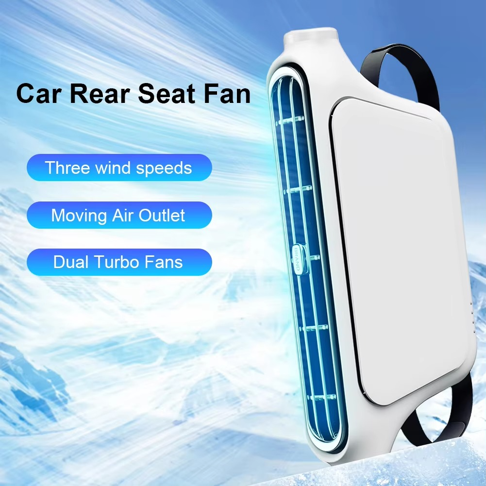 Car Headrest Cooling Fan 3 Speed Adjustable Electric Car Seat Fan 5V/2A Car Rear Backrest Fan Car Interior Accessories | Stornfield
