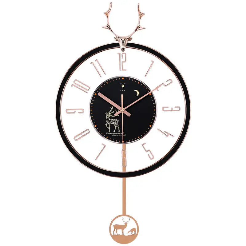 Luxurious silent wall clock – Modern design with large dial for living room | Stornfield