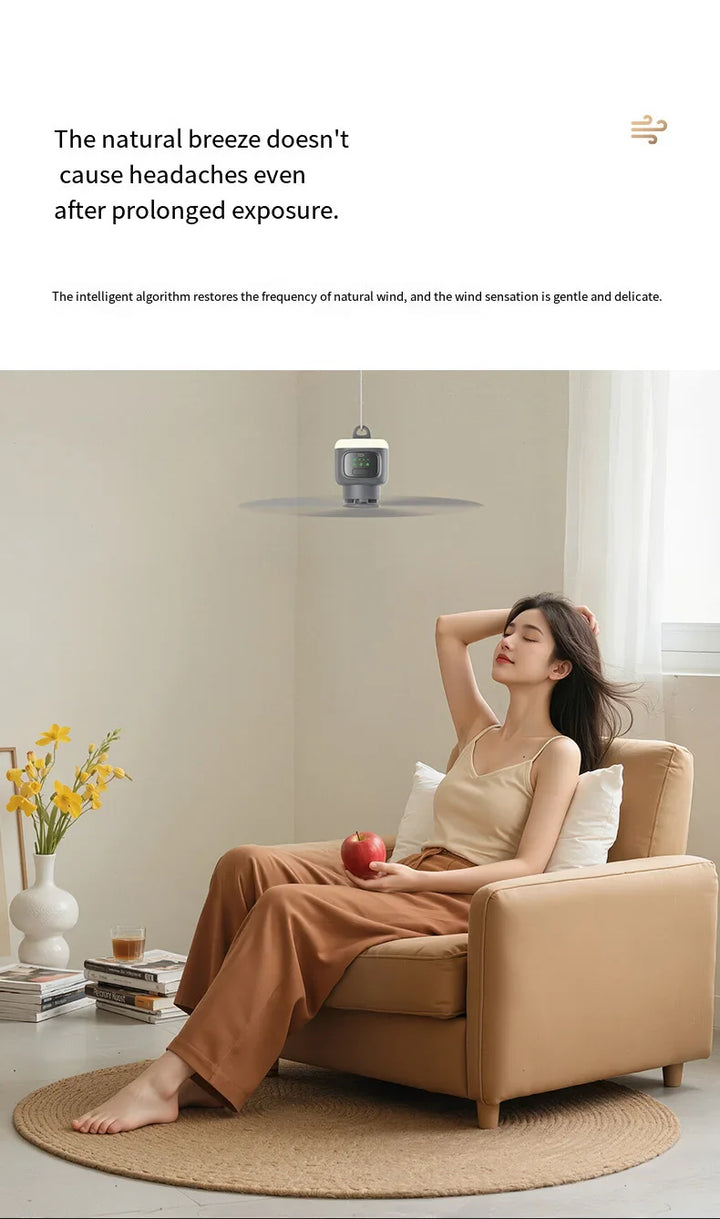 12000mAh Portable Ceiling & Camping Fan – Outdoor Tent Air Circulator and Cooling Ventilator | Stornfield
