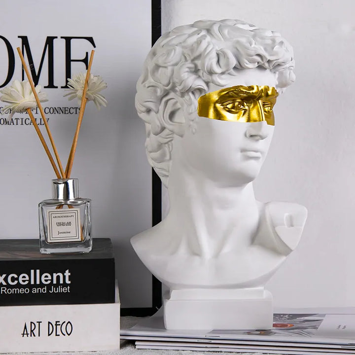 Stornfield | European Home Decor Resin David Head Statue Statues Home Decor Modern Abstract Art Sculpture Bust Art Sketch Practice