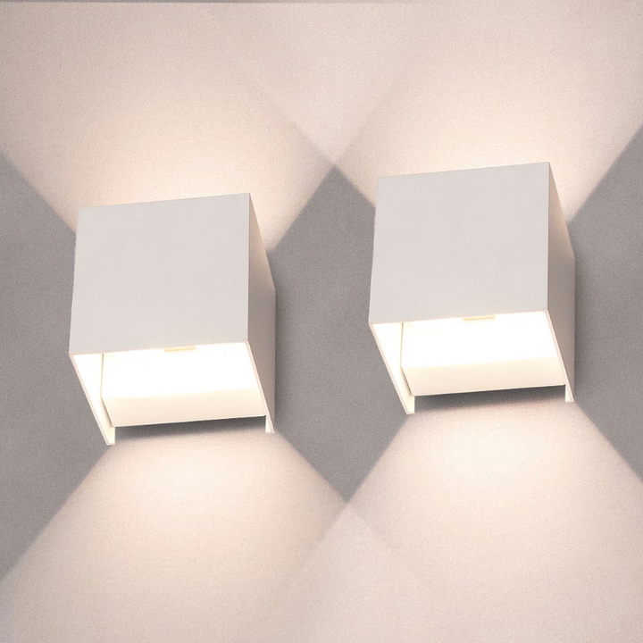 Stylish LED Cube Wall Lamp - LumiCube | Stornfield