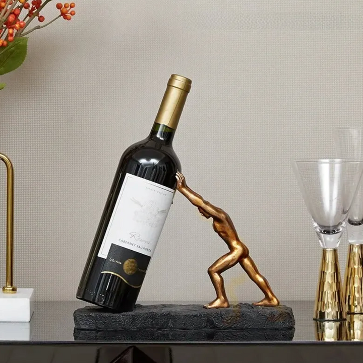 Stornfield | Wine Bottle Holder - VinoLux - Premium Design - Luxurious Eye-Catcher