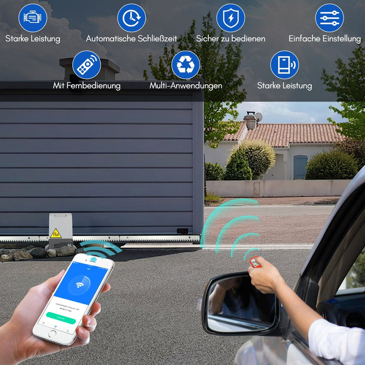 Sliding Gate Drive Garage Door Drive with App Control 370W/550W | Stornfield
