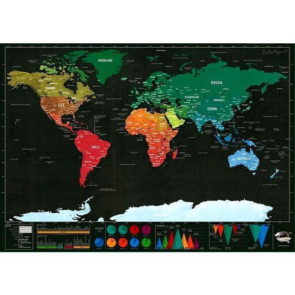 Scratch Off World Map (2 Sizes) | Stornfield
