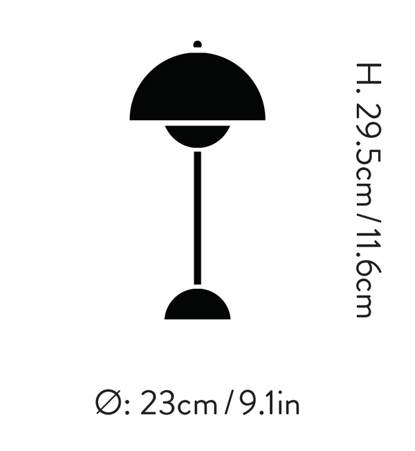 Stornfield | Italian rechargeable table lamp with adjustable light intensity VP3