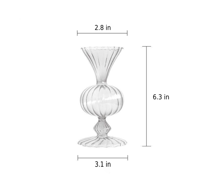 Stornfield | Petal-Textured Glass Accent and Vases
