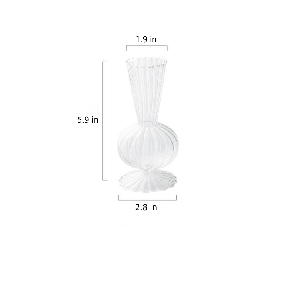 Stornfield | Petal-Textured Glass Accent and Vases