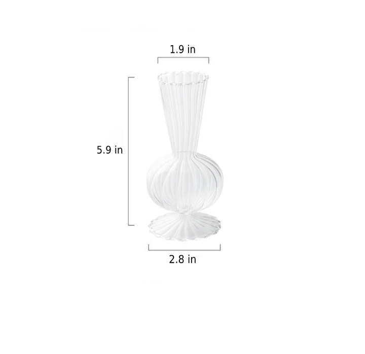 Stornfield | Petal-Textured Glass Accent and Vases