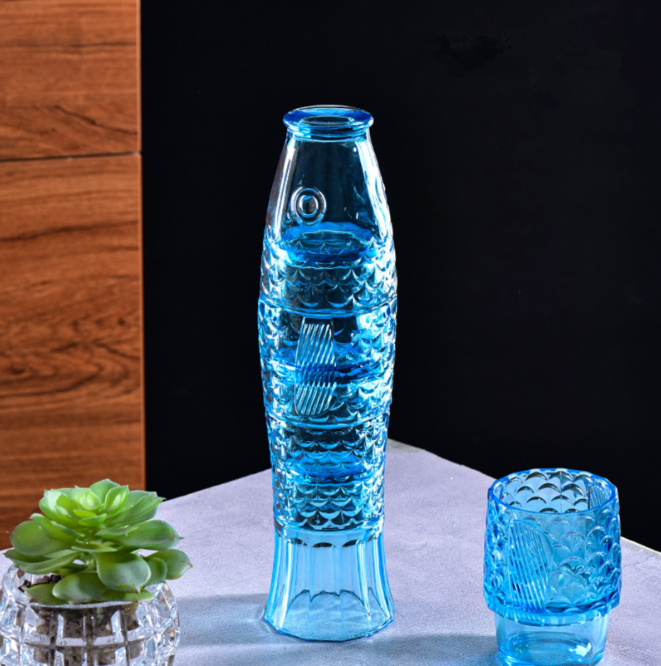 Stornfield | Ensemble de Verres en Verre Coloré en Forme de Poisson Koi - Vente