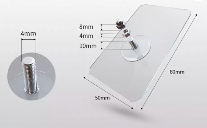 Self-adhesive nail | Load capacity of 10 kg | Suitable for all walls | Stornfield