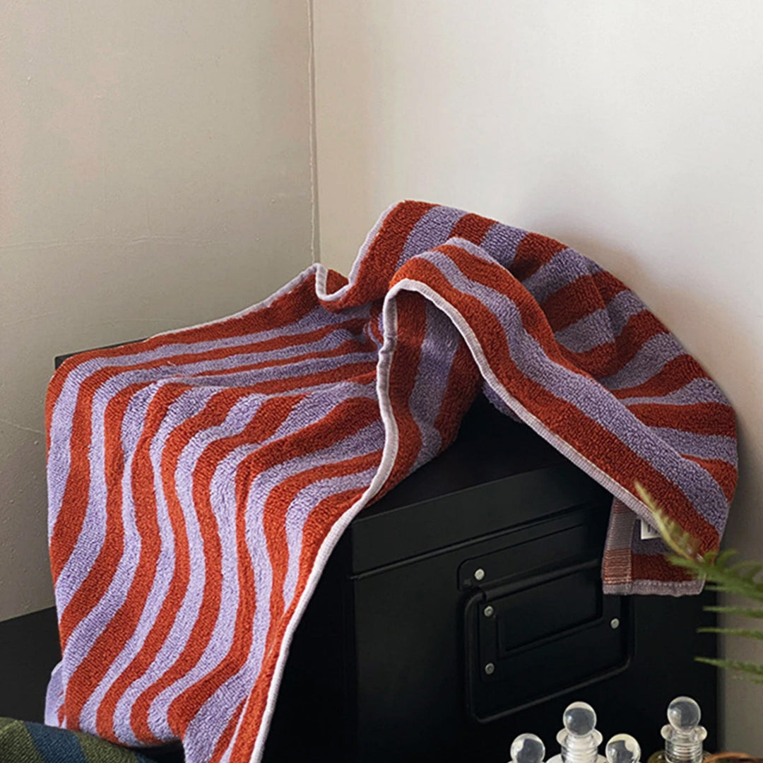 Striped and colorful checked towels | Stornfield