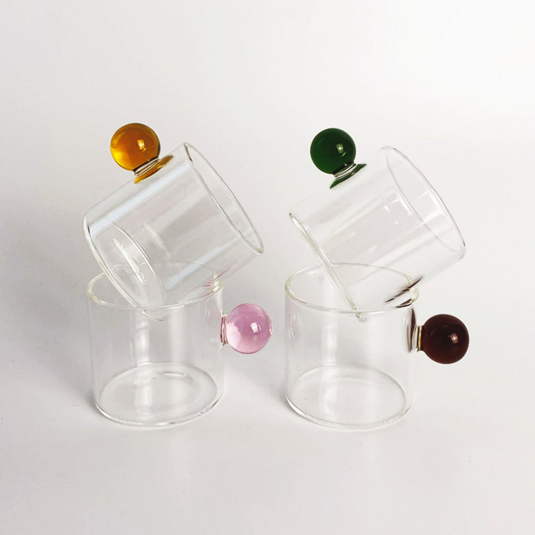 Globe Handle Glass Espresso Cup | Stornfield