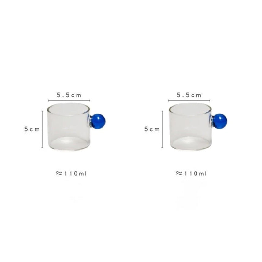 Globe Handle Glass Espresso Cup | Stornfield