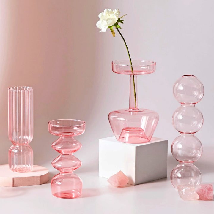 Modern Glass Trinket Dish - Baby Pink | Stornfield