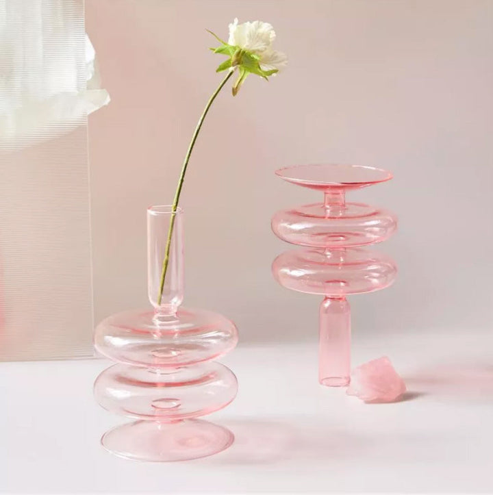 Modern Glass Trinket Dish - Baby Pink | Stornfield