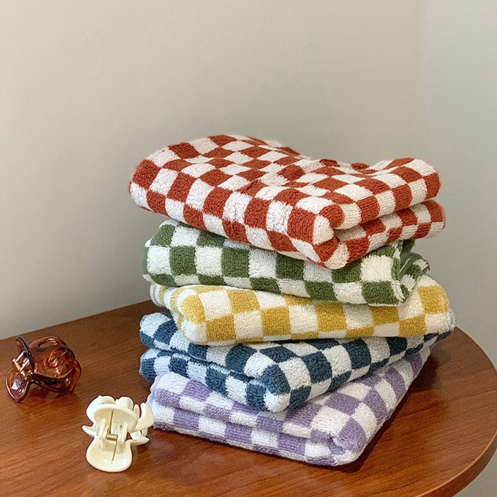 Striped and colorful checked towels | Stornfield